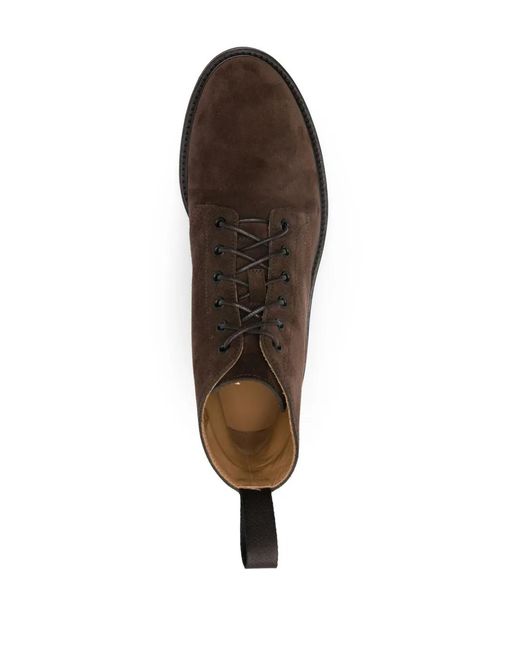 Henderson Brown Leather Ankle Boots for men