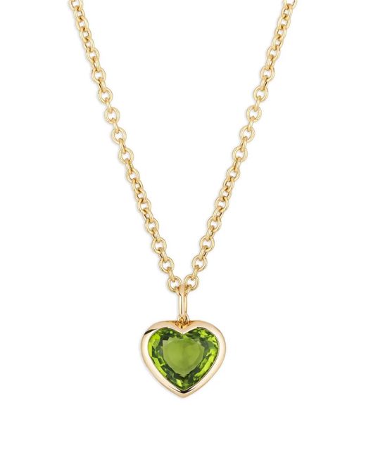 Goshwara Metallic G-One Heart-Shaped Pendant Necklace