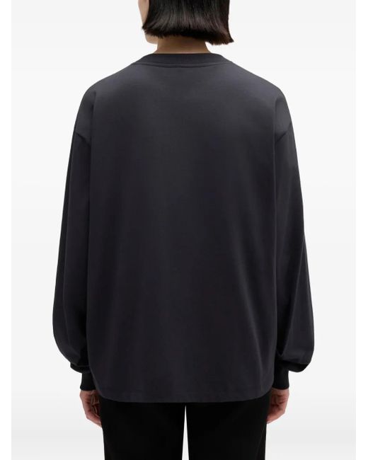 Ganni Blue Long-Sleeve Sweatshirt