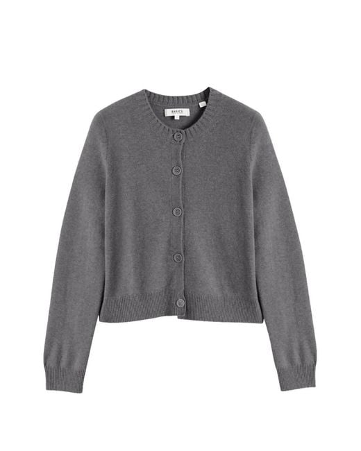Chinti & Parker Gray Crew-Neck Cardigan