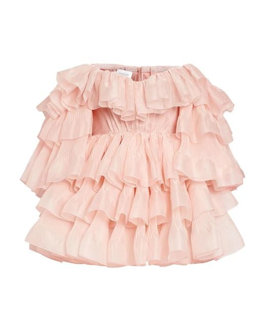 Abito Corto Con Spalle Scoperte di Giambattista Valli in Pink