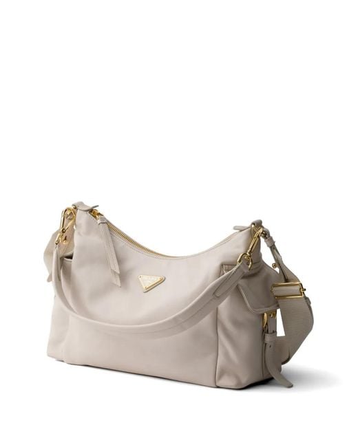 Prada Gray Explore Large Nappa Leather Bag
