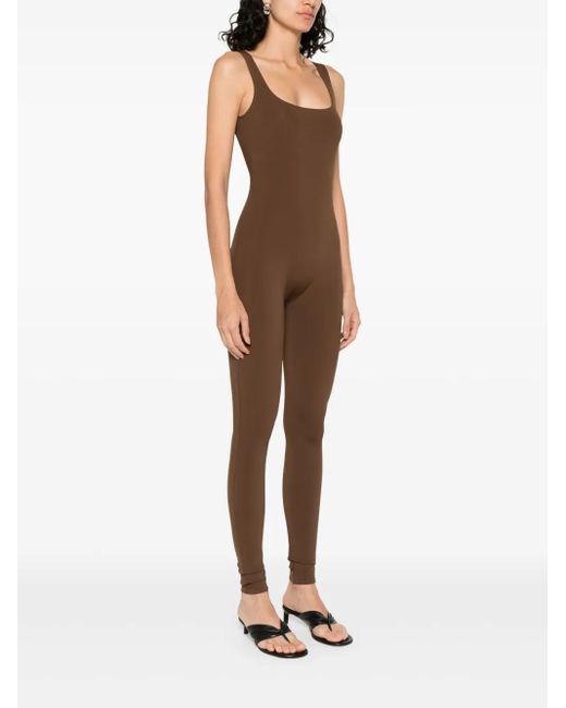 Entire studios Brown Square Neck Jumpsuit