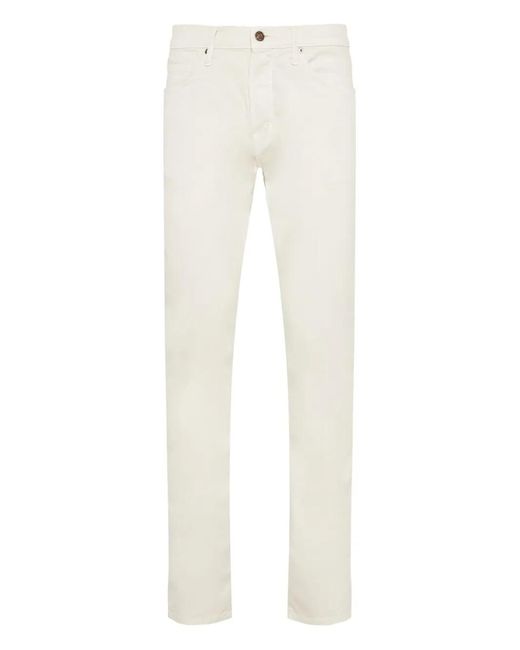 Tom Ford White Logo-Patch Jeans for men
