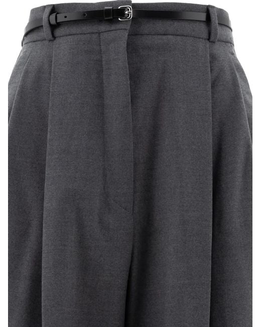 Sportmax Gray Sportmax Wool Stretch Trousers