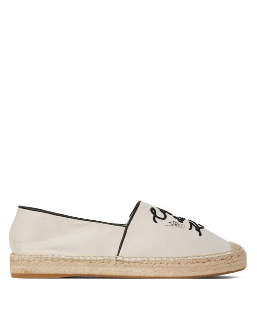 Karl Lagerfeld White Kamini Espadrilles