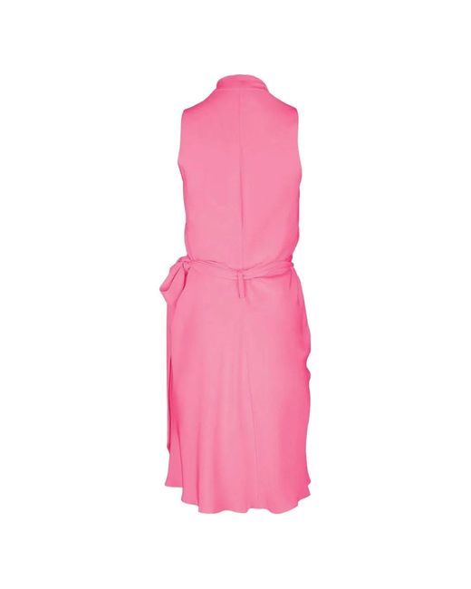 Peter Cohen Pink Yard Silk Mini Dress