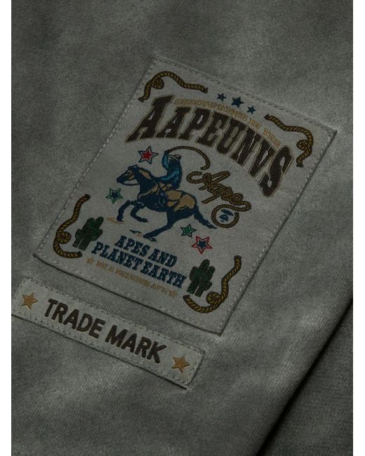 Aape By A Bathing Ape Shorts mit Batikmuster in Gray für Herren