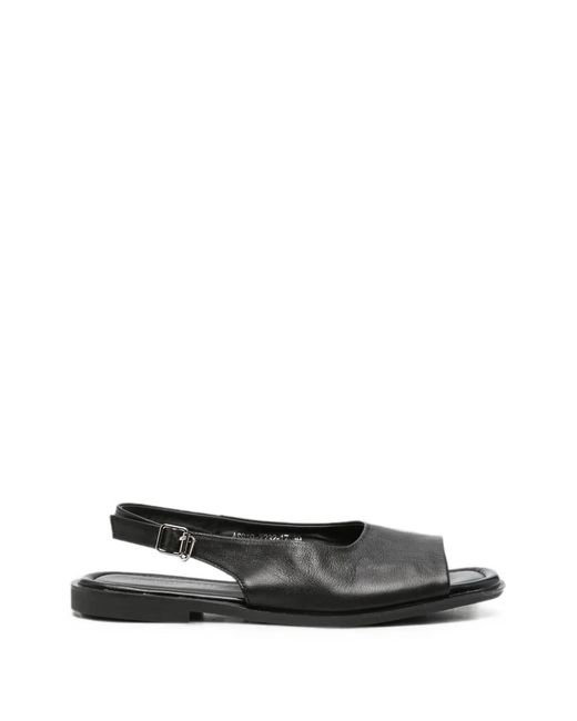 SERGIO MORETTI FIRENZE White Slingback Leather Sandals