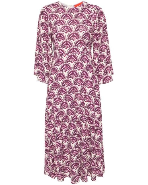 LaDoubleJ Red Sorella Midi Dress