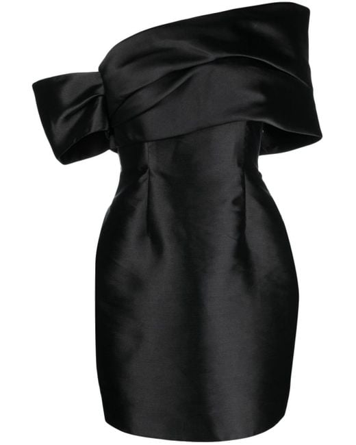 Solace London Black Edda Mini Dress