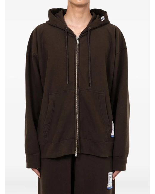 in・stru(men-tal) Brown Zip-Up Hooded for men