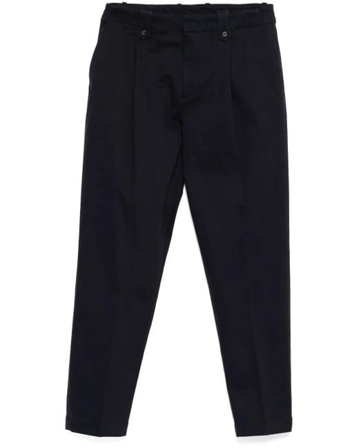 Eleventy Blue Tapered Trousers for men