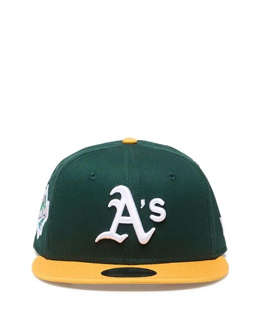 KTZ Green Embroidered Oakland Athletics Cap