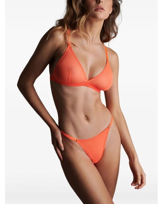 Maison Close Orange Corps À Corps Neon Thong