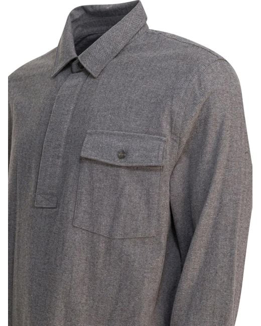 Polo À Motif De Chevrons Vince pour homme en coloris Gray