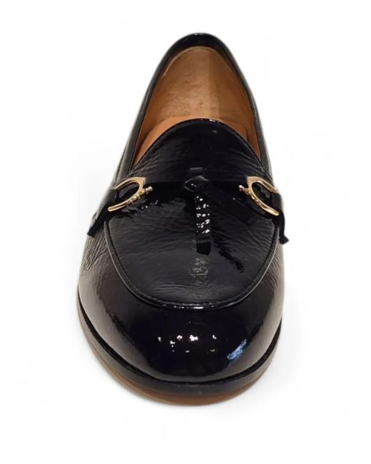 Henderson タッセルバックル ローファー Black