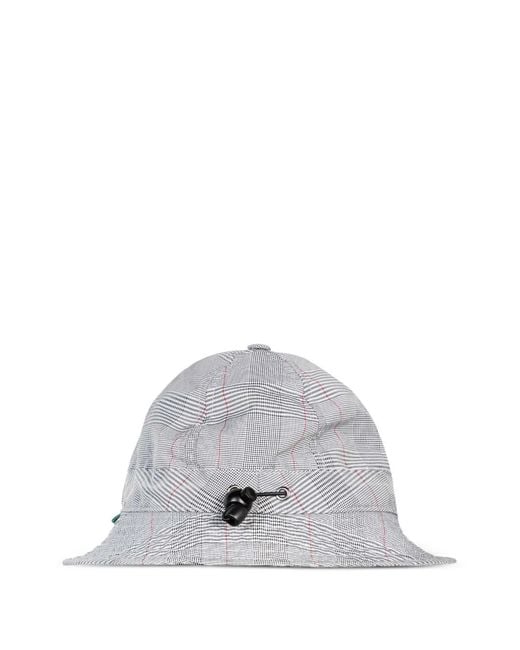 Rassvet (PACCBET) White Plaid-Pattern Bucket Hat