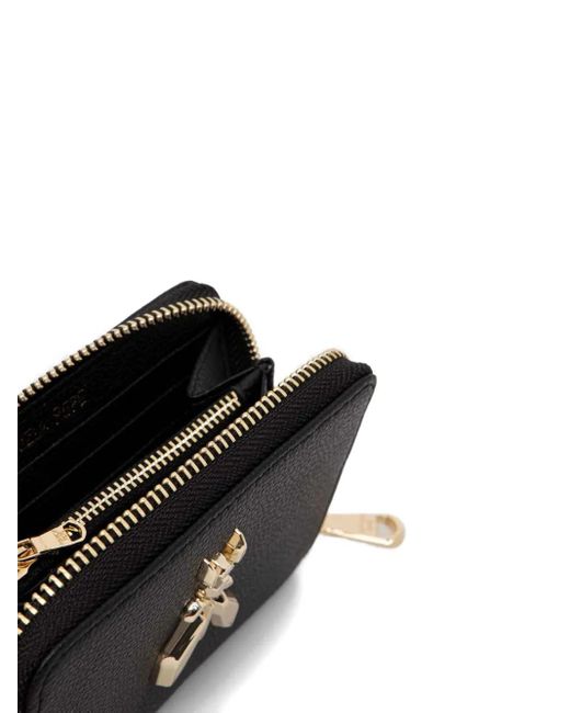 Patrizia Pepe Black Fly-Motif Zip Wallet