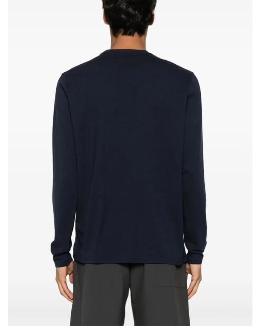 Autry Blue Logo-Embroidered T-Shirt