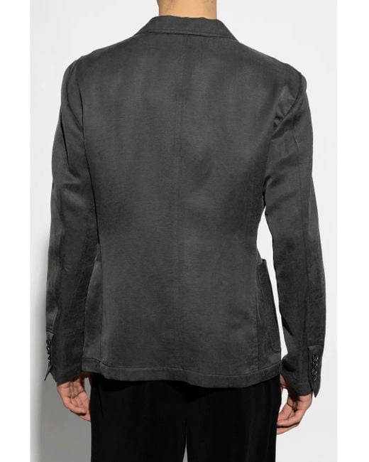 Blazer con botones Giorgio Armani de hombre de color Black