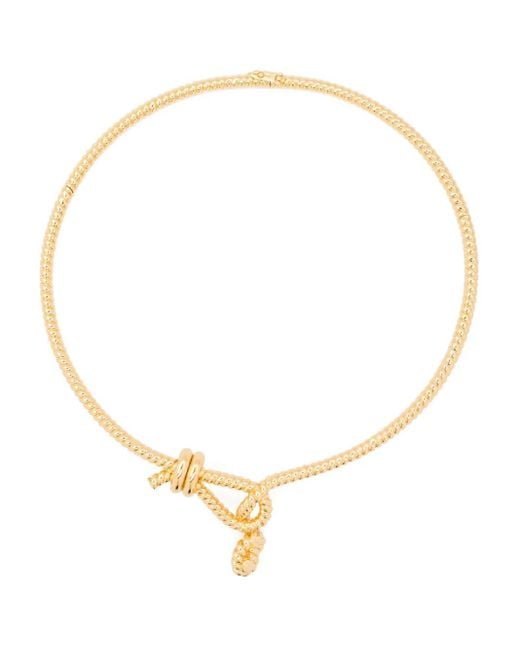 Eddie Borgo Metallic Halskette Mit Geknotetem Seil