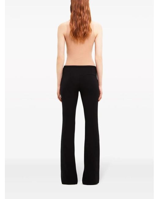 Courreges Blue Heritage Low-Rise Trousers