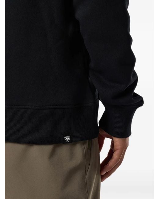 Rossignol Black Full Zip-Up Hoodie for men