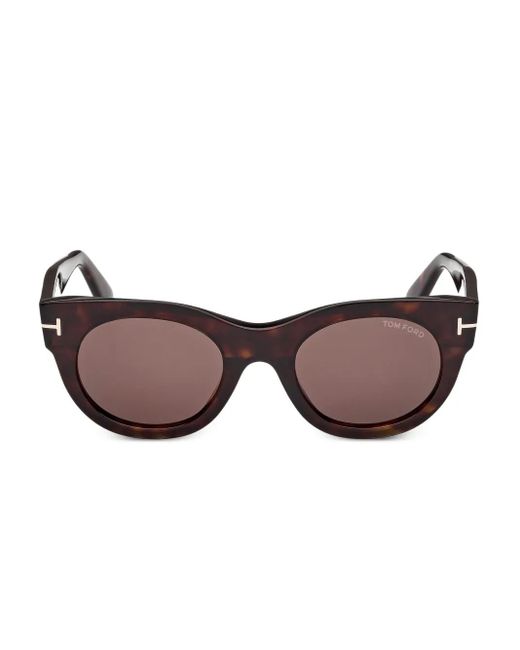 Tom Ford Brown Cat-Eye Sunglasses
