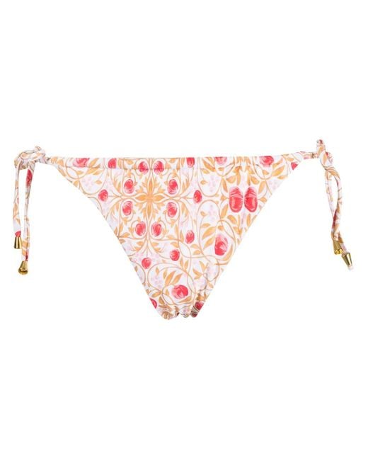 Rebecca Vallance White Catania Floral-Print Bikini Briefs