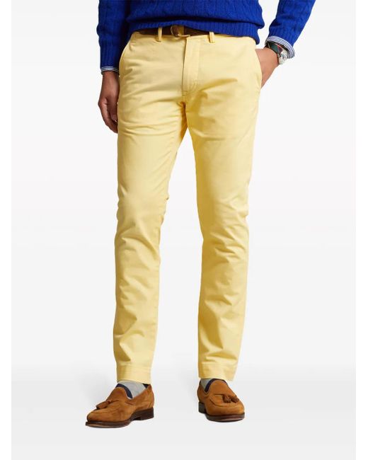 Polo Ralph Lauren Yellow Stretch-Design Chino Trousers for men