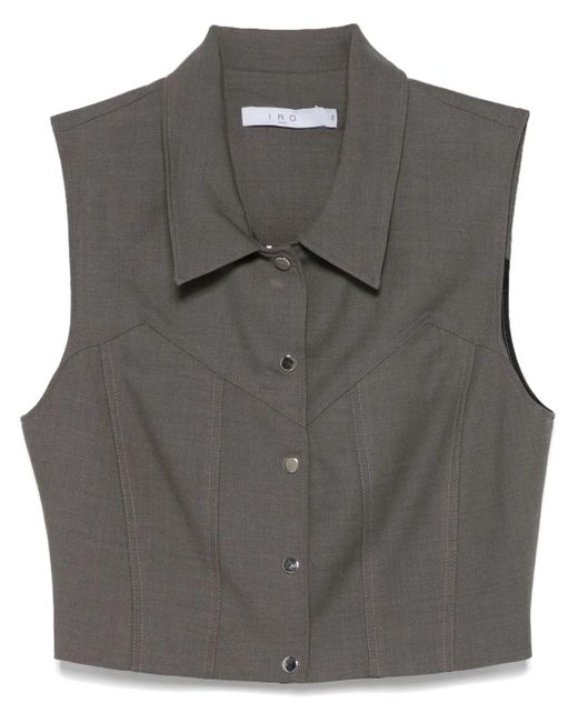 IRO Gray Olissa Top