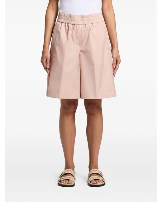 Peserico Pink Elasticated Cropped Trousers