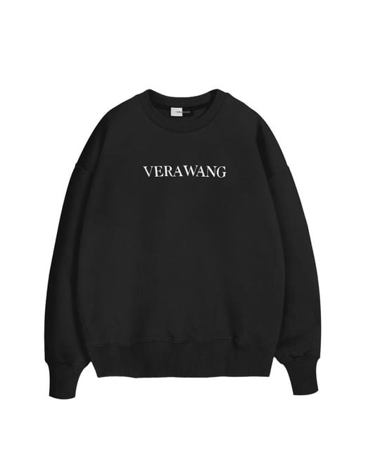 Vera Wang Black Sweat À Logo Imprimé