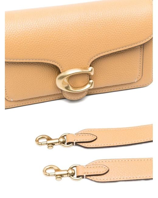 COACH Natural Tabby 20 Leather Shoulder Bag