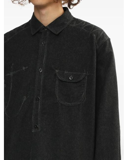 Junya Watanabe Hemd mit Taschendetail in Black für Herren