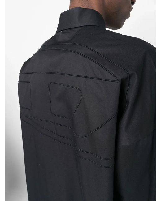 DIESEL Black S-limo-logo for men