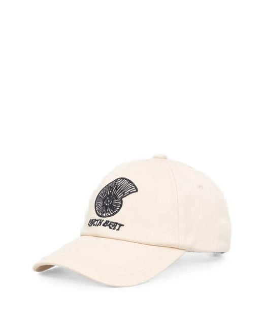 Samsøe & Samsøe Embroidered Baseball Cap in Natural für Herren
