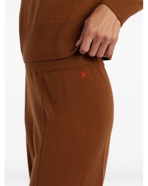 Chinti & Parker Brown Wide-Leg Track Pants