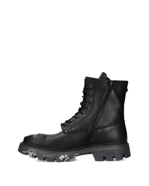 Premiata Black Brixton Lace-Up Boots for men