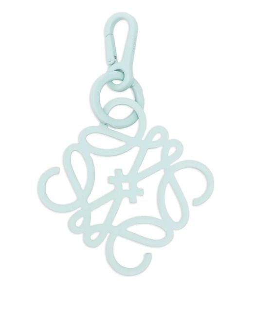 Loewe Blue Anagram Charm Keychain