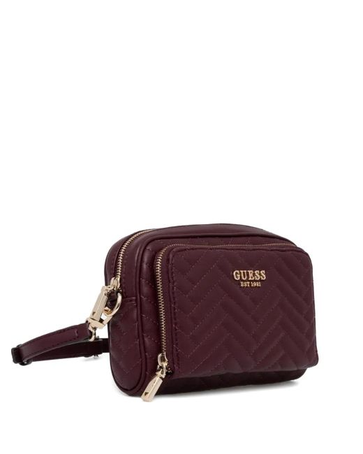 Borsa A Tracolla Trapuntata di Guess in Purple