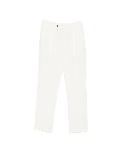 Mc2 Saint Barth White Havier Trousers for men