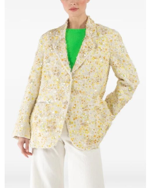 Péro Natural Sequinned Blazer