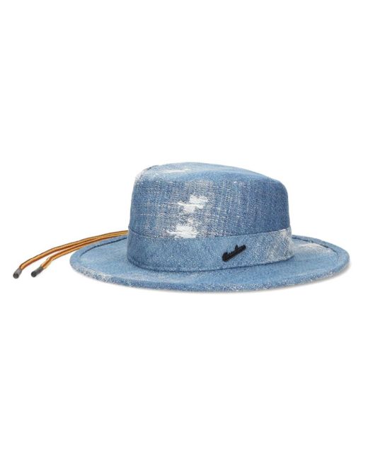 Borsalino Blue Tanaka Denim Safari Hat