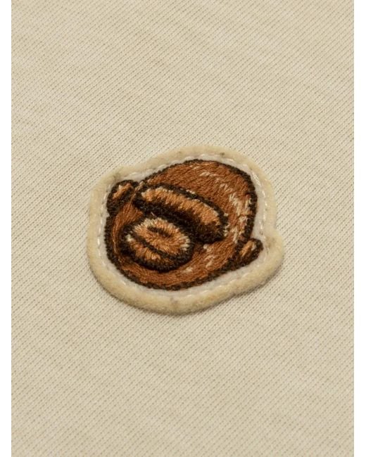 Aape By A Bathing Ape Natural Polo À Appliqué for men