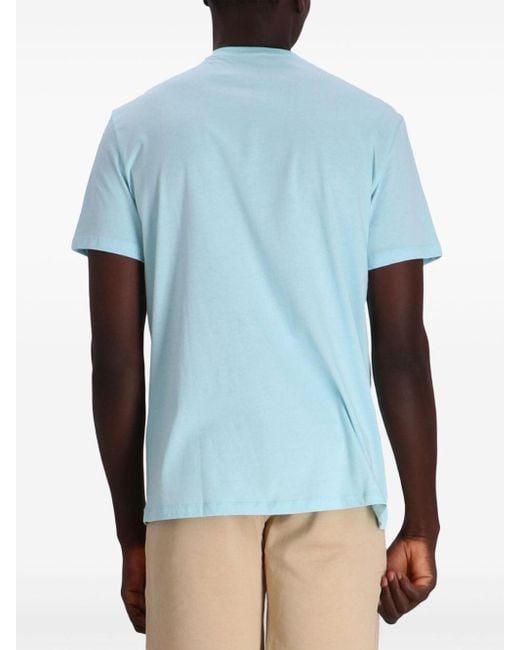 Armani Exchange T-Shirt mit Logo-Print in Blue für Herren