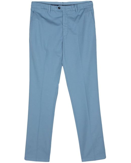 Pantaloni affusolati con pieghe di Drumohr in Blue da Uomo