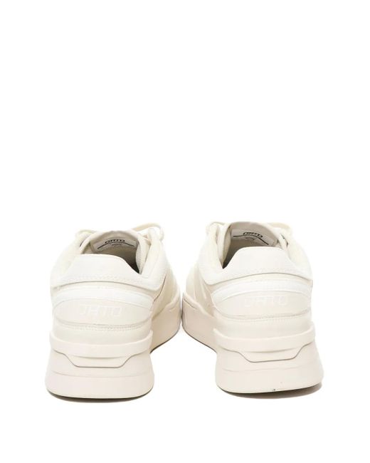 Orto White Eclipse Leather Low-Top Sneakers for men