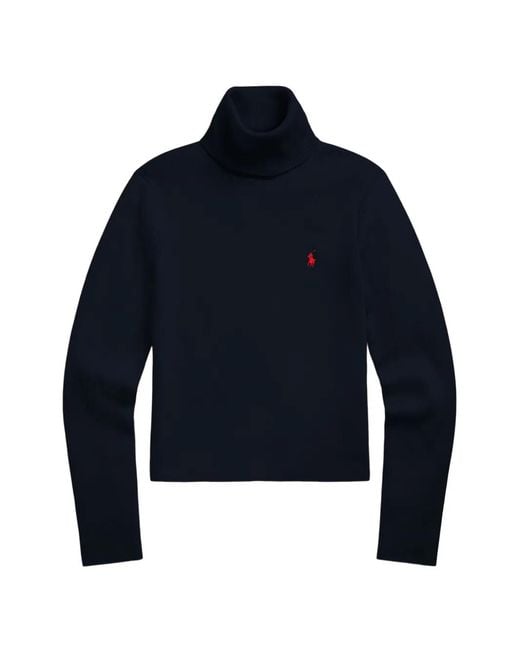 Polo Ralph Lauren Blue Roll-Neck Sweater